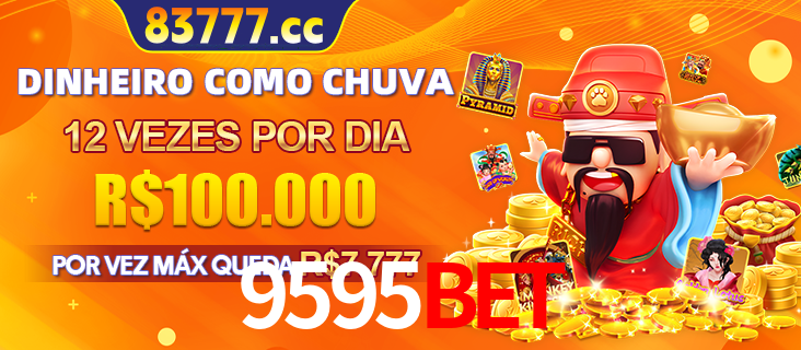 Banner do programa de recompensas Recomende para amigos do 9595bet, detalhando os bônus por convidar amigos, com prêmios que chegam a R$288.888.