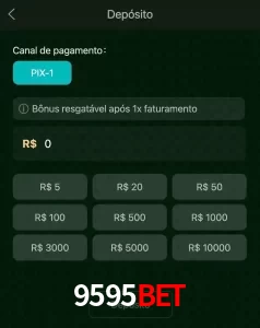 deposits 9595BET